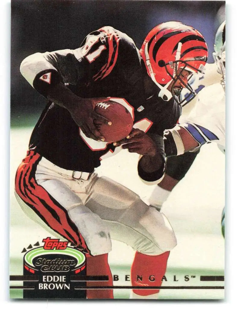 1992 Topps Stadium Club #88 Eddie Brown EX Excellent Cincinnati Bengals Football Card - Football Card Single