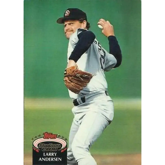 1992 Topps Stadium Club #91 Larry Andersen NM-MT San Diego Padres Baseball Card - Baseball Card Single