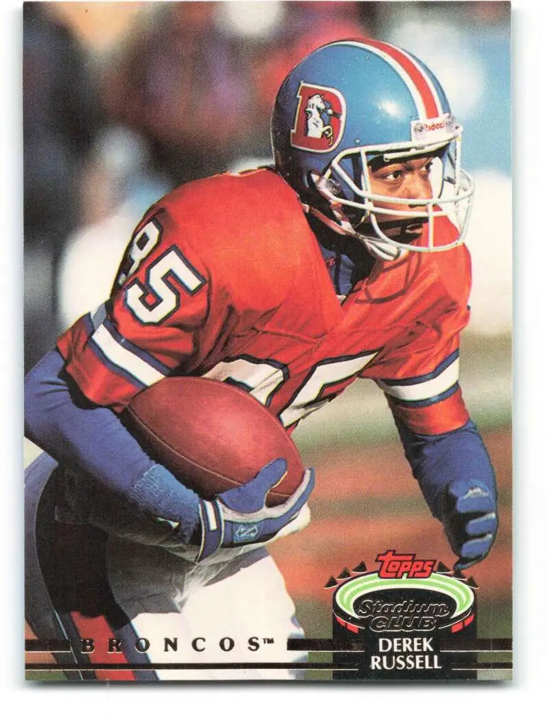 1992 Topps Stadium Club #94 Derek Russell EX Excellent Denver Broncos Football Card - Football Card Single