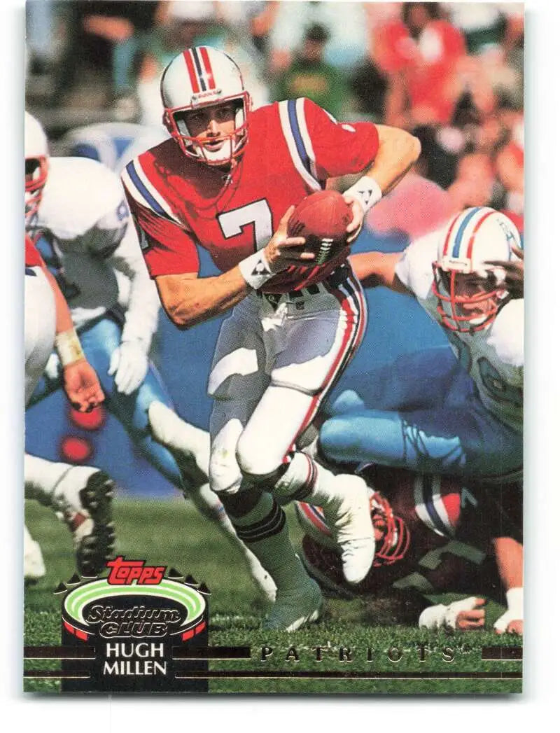 1992 Topps Stadium Club #96 Hugh Millen EX Excellent New England Patriots Football Card - Football Card Single