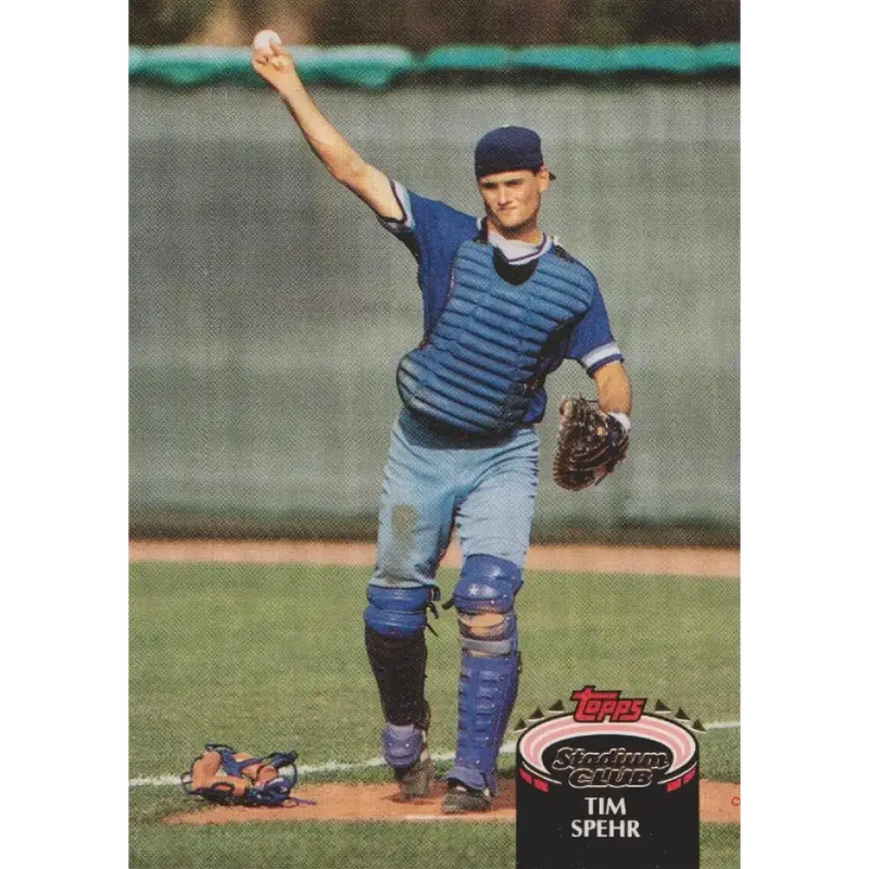 1992 Topps Stadium Club #96 Tim Spehr NM-MT Kansas City Royals Baseball Card - Baseball Card Single