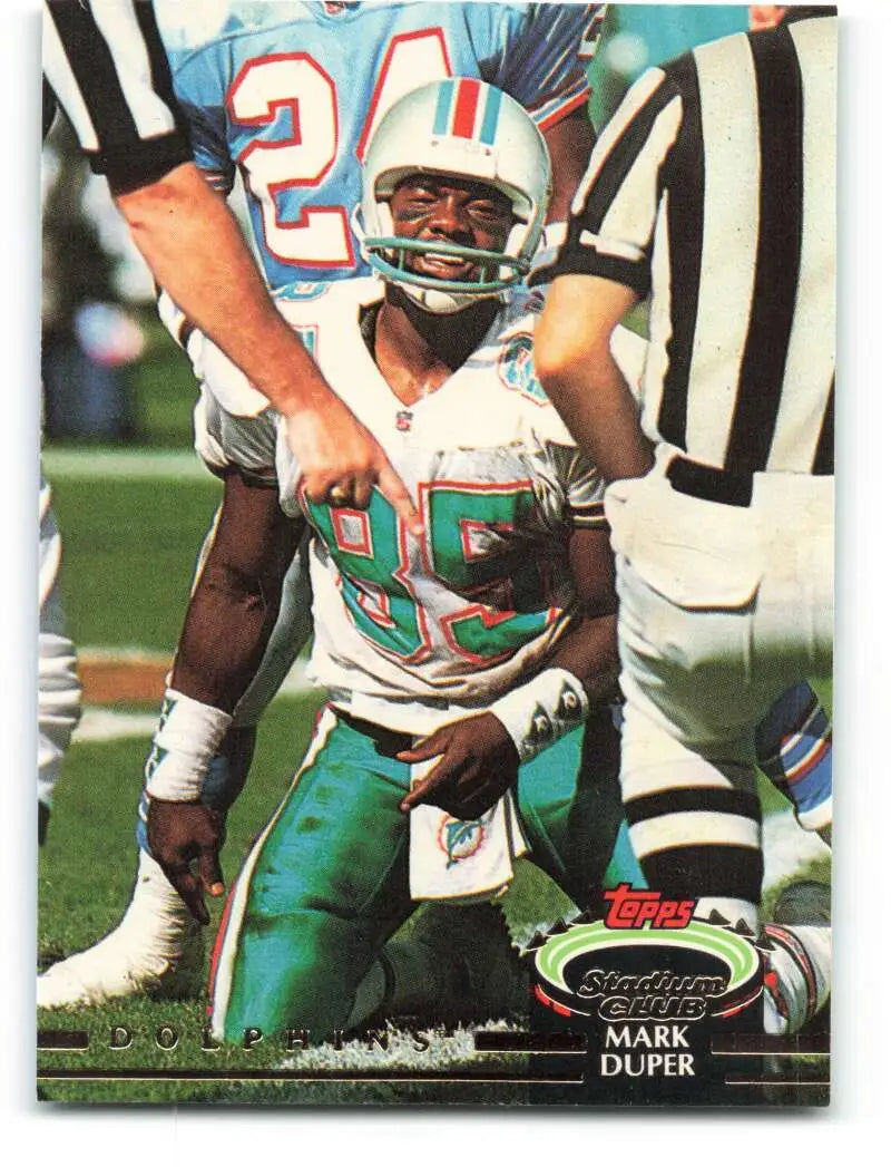 1992 Topps Stadium Club #97 Mark Duper EX Excellent Miami Dolphins Football Card - Football Card Single