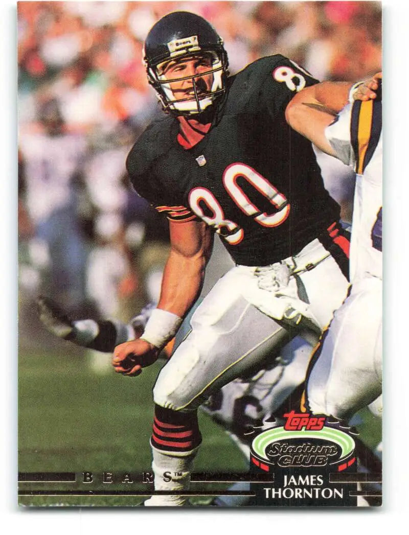 1992 Topps Stadium Club #99 James Thornton EX Excellent Chicago Bears Football Card - Football Card Single