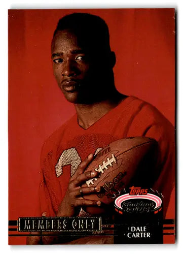 1992 Topps Stadium Club Members Only #NNO Dale Carter EX/NM Chiefs ID:73596 - Football Card Single