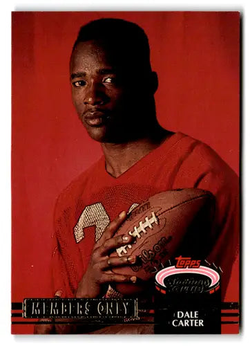 Original gloss Dale Carter football card from Topps Stadium Club Chiefs collection