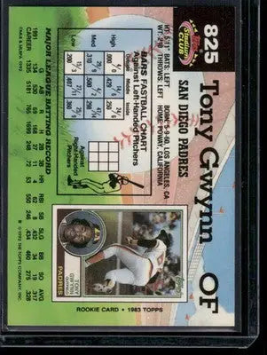 1992 Topps Stadium Club Tony Gwynn #825 Baseball - Baseball Card Single