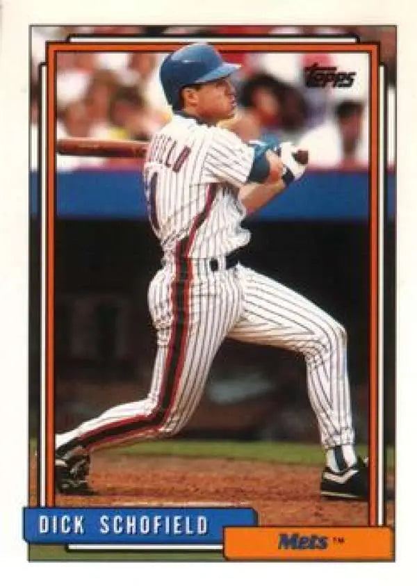 1992 Topps Traded #101T Dick Schofield NM-MT New York Mets Baseball Card - Baseball Card Single