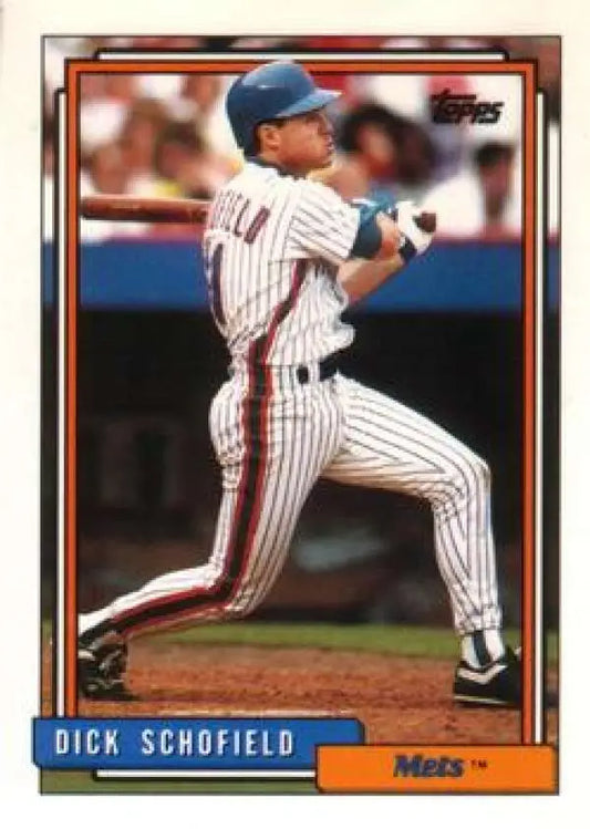 1992 Topps Traded #101T Dick Schofield NM-MT New York Mets Baseball Card - Baseball Card Single