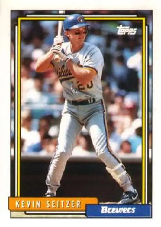 1992 Topps Traded #103T Kevin Seitzer NM-MT Milwaukee Brewers Baseball Card - Baseball Card Single