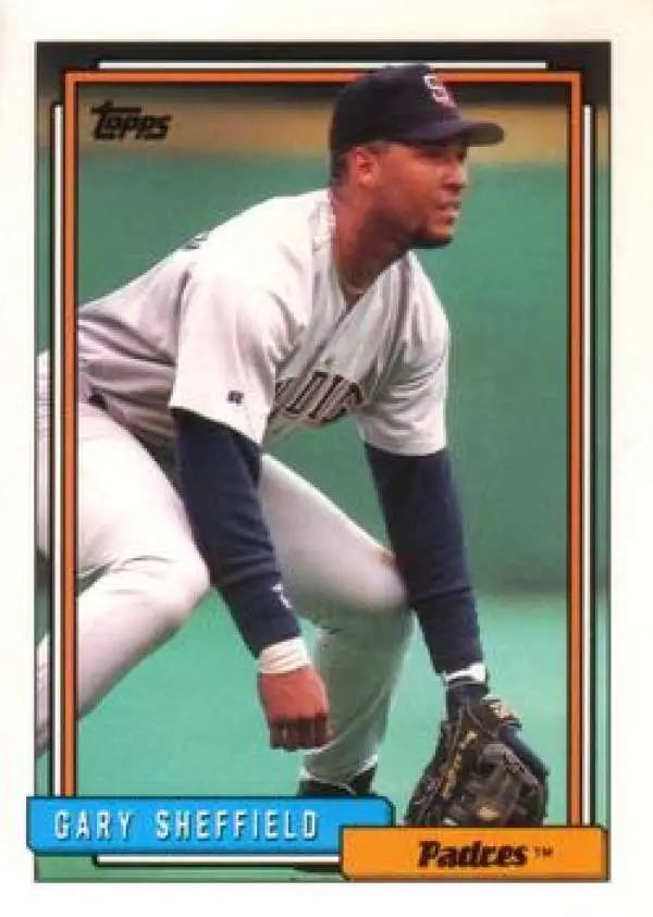 1992 Topps Traded #105T Gary Sheffield NM-MT San Diego Padres Baseball Card - Baseball Card Single