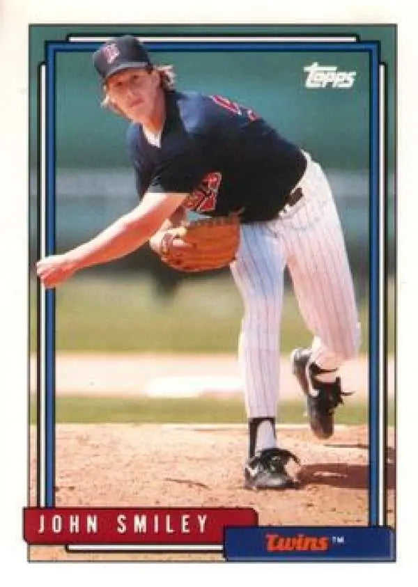 1992 Topps Traded #106T John Smiley NM-MT Minnesota Twins Baseball Card - Baseball Card Single