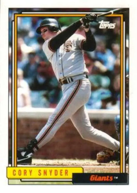 1992 Topps Traded #107T Cory Snyder NM-MT San Francisco Giants Baseball Card - Baseball Card Single