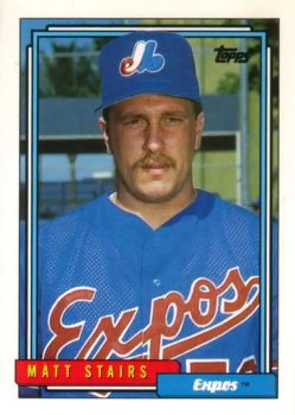 1992 Topps Traded #110T Matt Stairs NM-MT RC Rookie Montreal Expos Baseball Card - Baseball Card Single