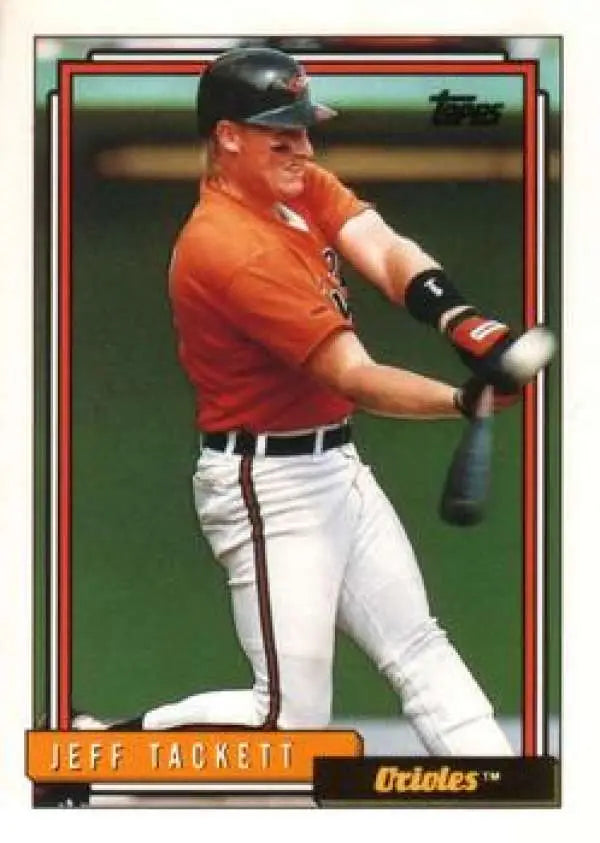 1992 Topps Traded #115T Jeff Tackett NM-MT Baltimore Orioles Baseball Card - Baseball Card Single