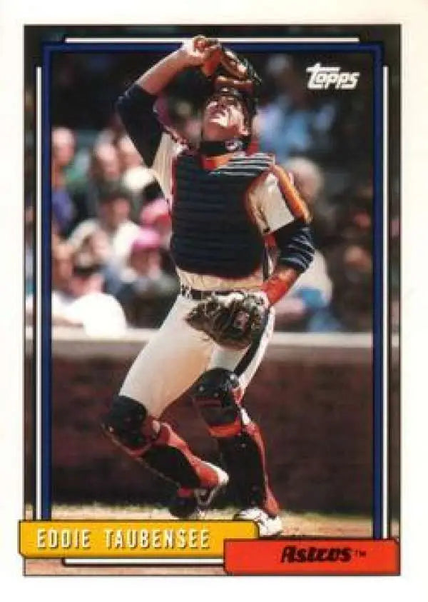 1992 Topps Traded #117T Eddie Taubensee NM-MT Houston Astros Baseball Card - Baseball Card Single