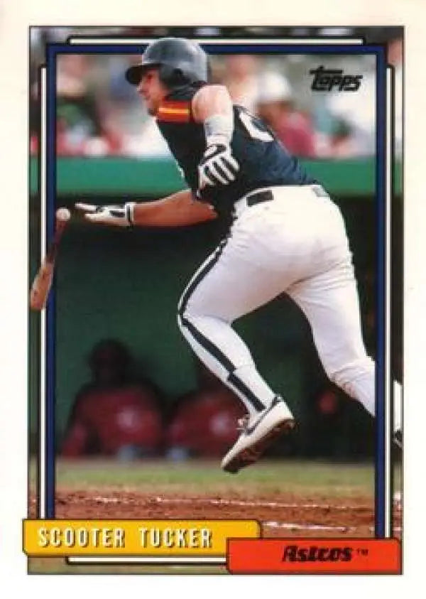 1992 Topps Traded #120T Scooter Tucker NM-MT Houston Astros Baseball Card - Baseball Card Single