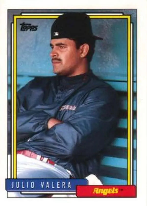 1992 Topps Traded #122T Julio Valera NM-MT California Angels Baseball Card - Baseball Card Single