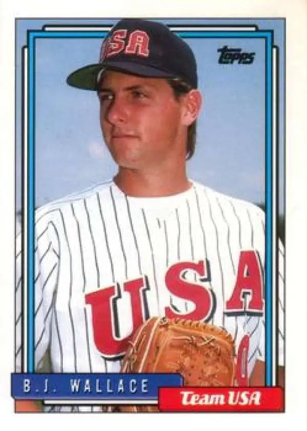 1992 Topps Traded #126T B.J. Wallace NM-MT RC Rookie USA Baseball Card - Baseball Card Single