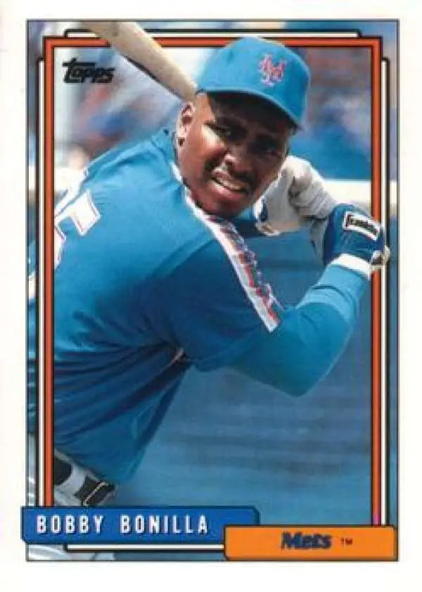 1992 Topps Traded #14T Bobby Bonilla NM-MT New York Mets Baseball Card - Baseball Card Single