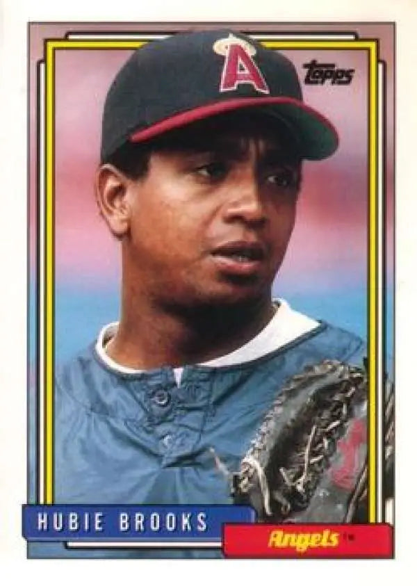 1992 Topps Traded #15T Hubie Brooks NM-MT California Angels Baseball Card - Baseball Card Single