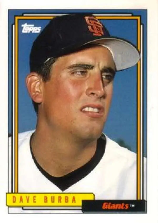1992 Topps Traded #18T Dave Burba NM-MT San Francisco Giants Baseball Card - Baseball Card Single