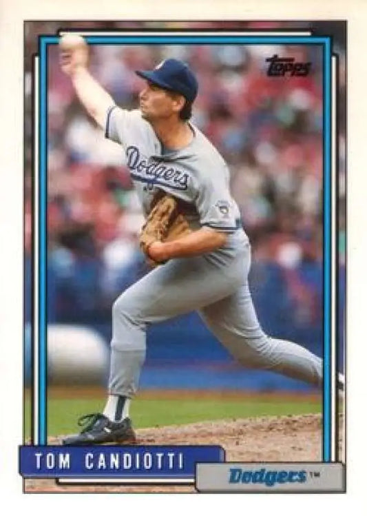 1992 Topps Traded #20T Tom Candiotti NM-MT Los Angeles Dodgers Baseball Card - Baseball Card Single