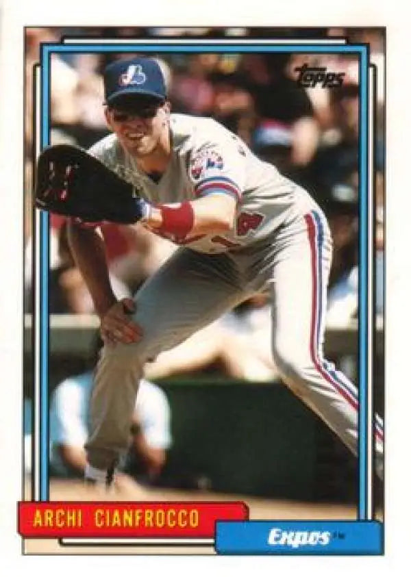 1992 Topps Traded #23T Archi Cianfrocco NM-MT RC Rookie Montreal Expos Baseball Card - Baseball Card Single