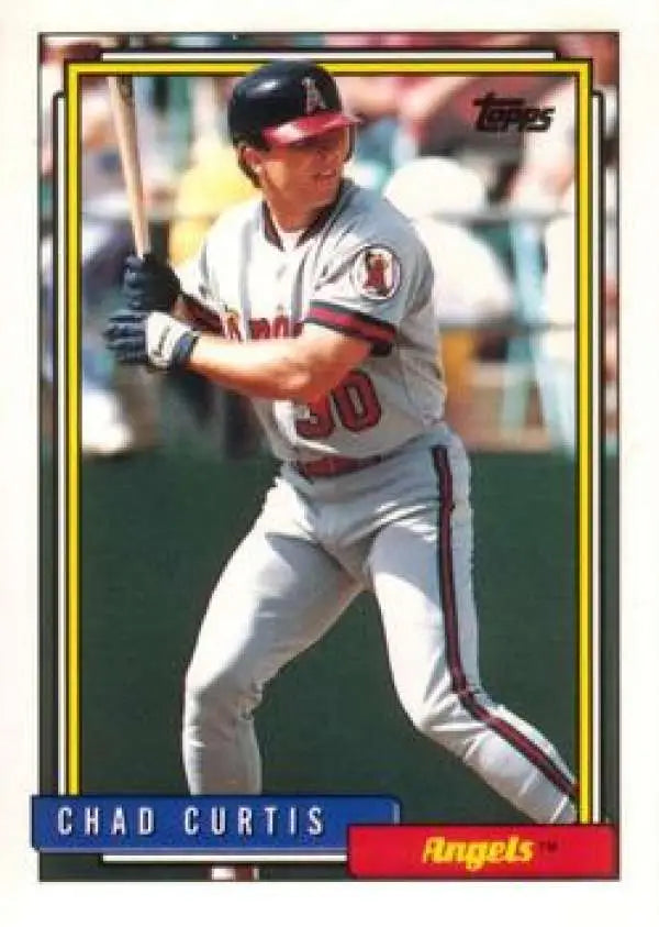 1992 Topps Traded #25T Chad Curtis NM-MT RC Rookie California Angels Baseball Card - Baseball Card Single