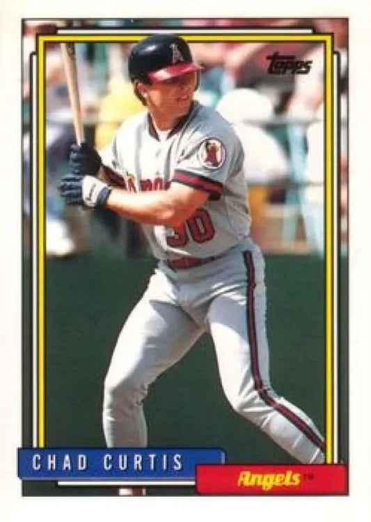1992 Topps Traded #25T Chad Curtis NM-MT RC Rookie California Angels Baseball Card - Baseball Card Single
