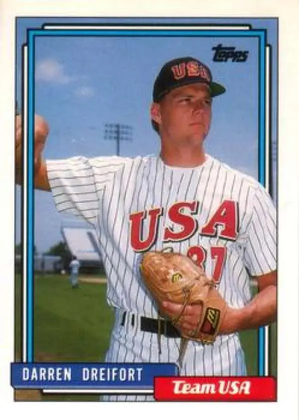 1992 Topps Traded #29T Darren Dreifort NM-MT USA Baseball Card - Baseball Card Single
