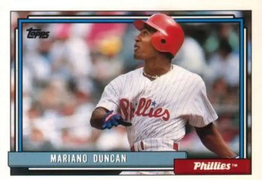 1992 Topps Traded #30T Mariano Duncan NM-MT Philadelphia Phillies Baseball Card - Baseball Card Single