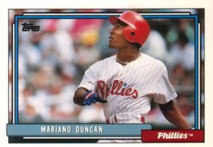 1992 Topps Traded #30T Mariano Duncan NM-MT Philadelphia Phillies Baseball Card - Baseball Card Single