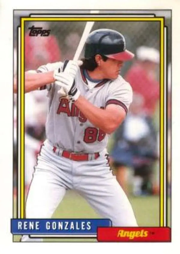1992 Topps Traded #42T Rene Gonzales NM-MT California Angels Baseball Card - Baseball Card Single