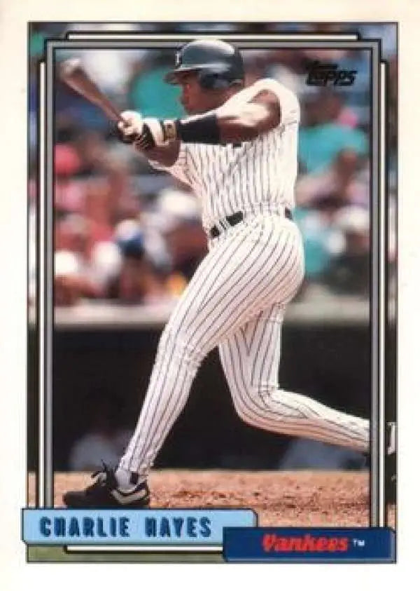 1992 Topps Traded #46T Charlie Hayes NM-MT New York Yankees Baseball Card - Baseball Card Single