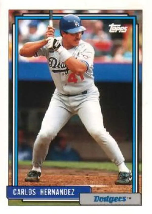 1992 Topps Traded #50T Carlos Hernandez NM-MT Los Angeles Dodgers Baseball Card - Baseball Card Single