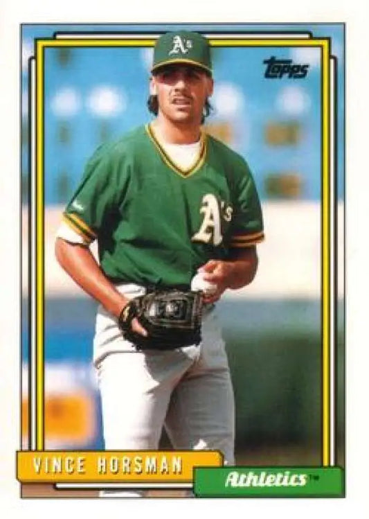 1992 Topps Traded #53T Vince Horsman NM-MT RC Rookie Oakland Athletics Baseball Card - Baseball Card Single