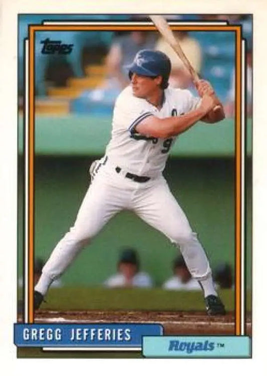 1992 Topps Traded #55T Gregg Jefferies NM-MT Kansas City Royals Baseball Card - Baseball Card Single