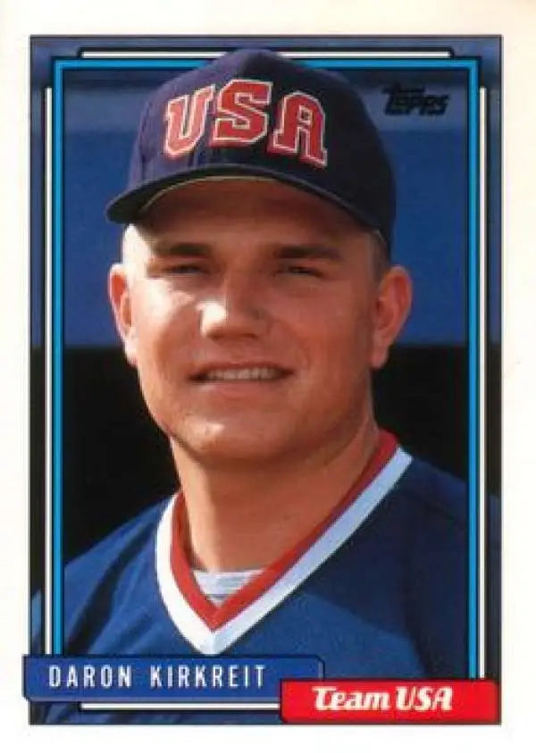 1992 Topps Traded #60T Daron Kirkreit NM-MT RC Rookie USA Baseball Card - Baseball Card Single