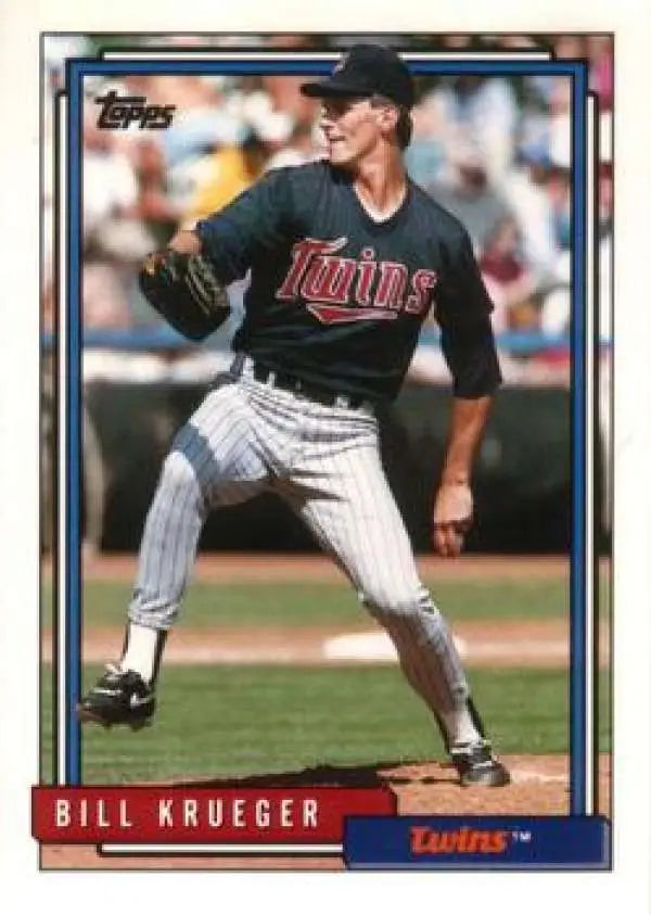 1992 Topps Traded #61T Bill Krueger NM-MT Minnesota Twins Baseball Card - Baseball Card Single