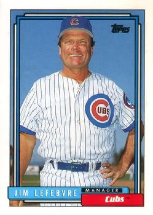 1992 Topps Traded #63T Jim Lefebvre NM-MT Chicago Cubs Baseball Card - Baseball Card Single
