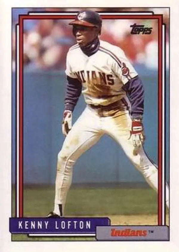 1992 Topps Traded #66T Kenny Lofton NM-MT Cleveland Indians Baseball Card - Baseball Card Single