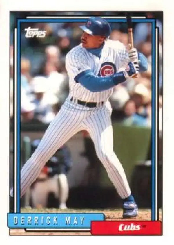 1992 Topps Traded #68T Derrick May NM-MT Chicago Cubs Baseball Card - Baseball Card Single