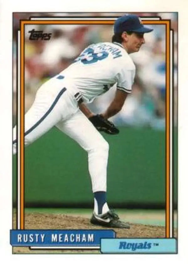 1992 Topps Traded #72T Rusty Meacham NM-MT Kansas City Royals Baseball Card - Baseball Card Single