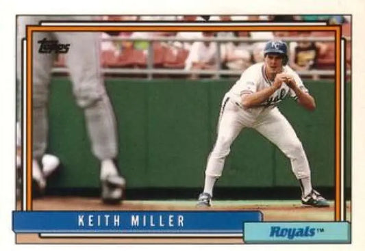 1992 Topps Traded #73T Keith Miller NM-MT Kansas City Royals Baseball Card - Baseball Card Single
