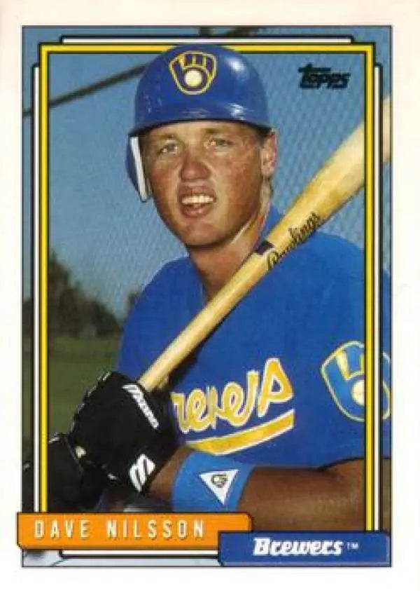 1992 Topps Traded #83T Dave Nilsson NM-MT Milwaukee Brewers Baseball Card - Baseball Card Single