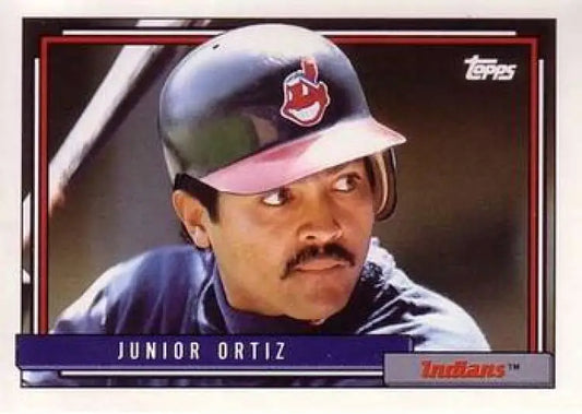 1992 Topps Traded #84T Junior Ortiz NM-MT Cleveland Indians Baseball Card - Baseball Card Single