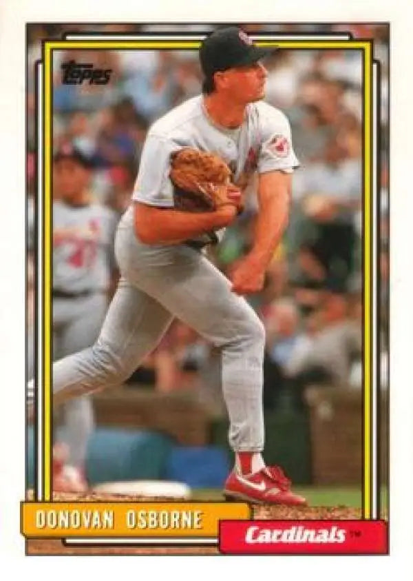 1992 Topps Traded #85T Donovan Osborne NM-MT St. Louis Cardinals Baseball Card - Baseball Card Single