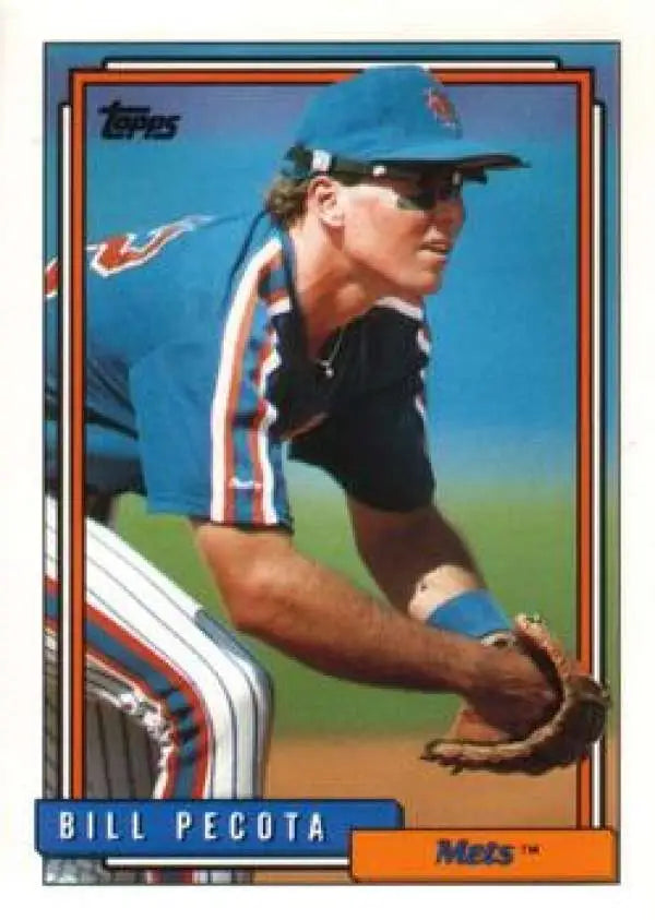 1992 Topps Traded #86T Bill Pecota NM-MT New York Mets Baseball Card - Baseball Card Single