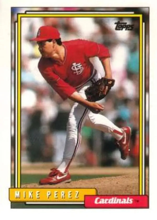 1992 Topps Traded #88T Mike Perez NM-MT St. Louis Cardinals Baseball Card - Baseball Card Single