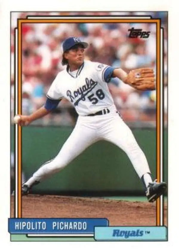 1992 Topps Traded #89T Hipolito Pichardo NM-MT RC Rookie Kansas City Royals Baseball Card - Baseball Card Single